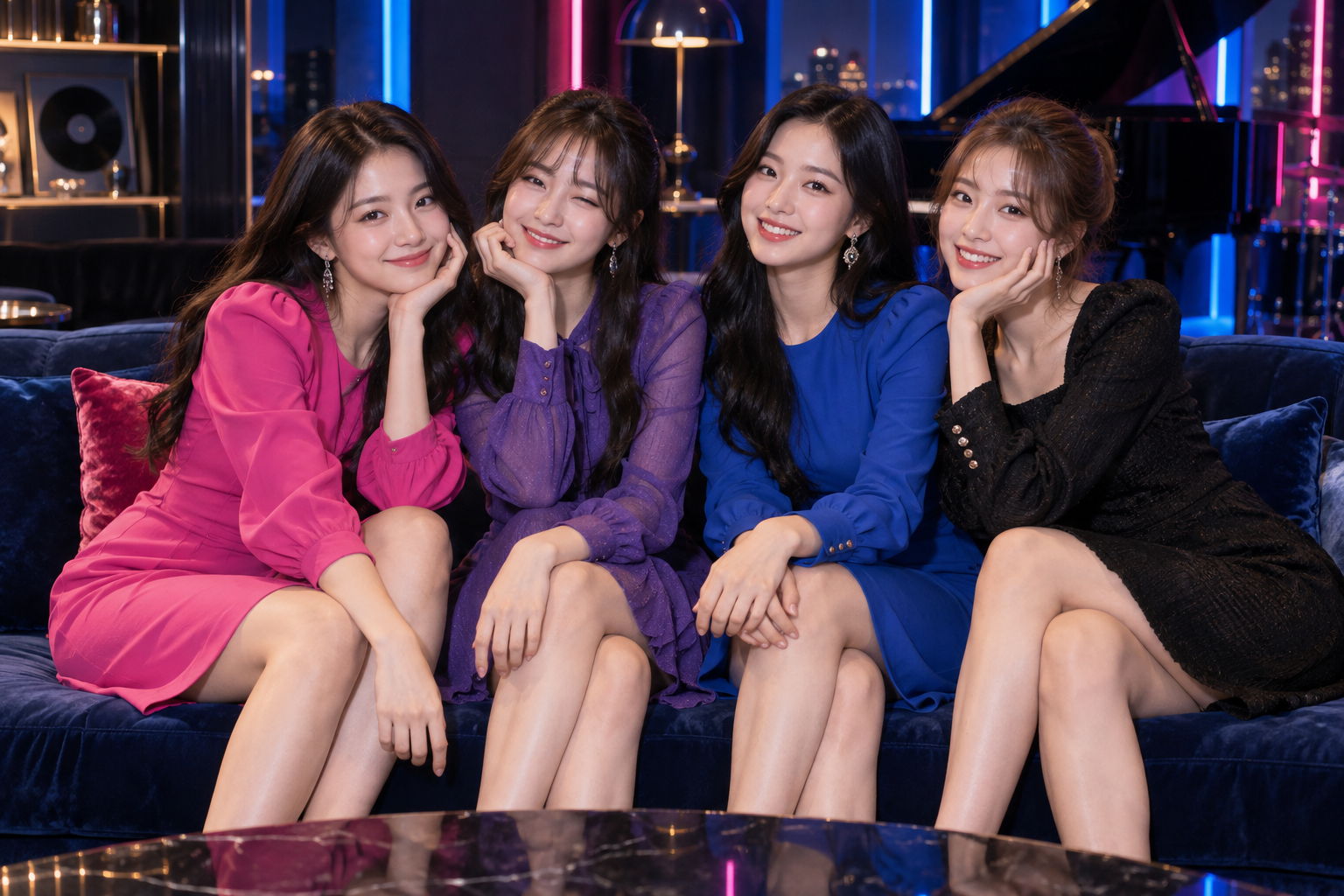 마포 하이퍼블릭 마포 가라오케 CASTLE 모델 이미지 4인